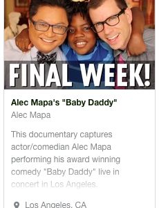 Alec Mapa: Baby Daddy Kickstarter press release Alec Mapa: Baby Daddy Kickstarter press release
