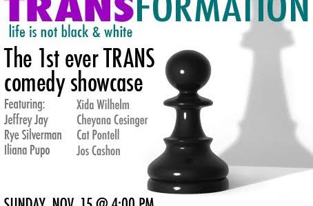 Transgender comedy showcase 15 November at The Improv Hollywood