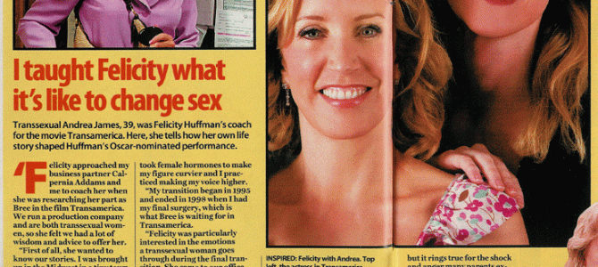 I taught Felicity what it's like to change sex I taught Felicity what it's like to change sex