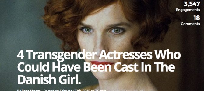 4 Transgender Actresses Who Could Have Been Cast In The Danish Girl