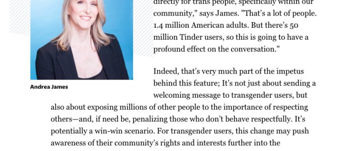 Tinder Reengineers Its Gender Field, With Help From The Trans Community